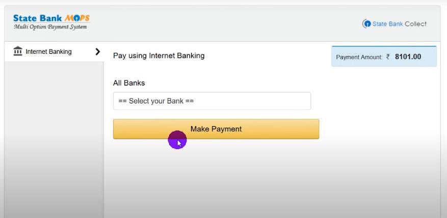 netbanking option 